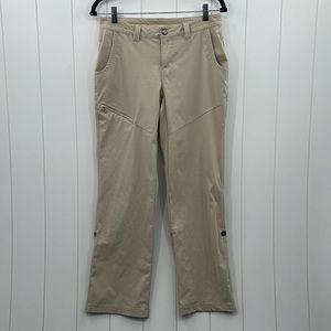 Eddie Bauer Travex Outdoor Pants Multi Function Zip Pockets Hiking Walking Sz 2